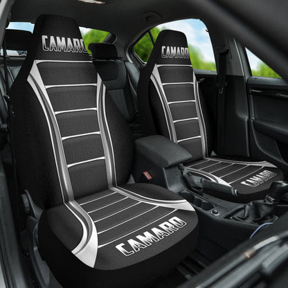 Camaro Flat Black Car Seat Covers