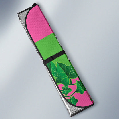 African Car Auto Sun Shades Alpha Kappa Alpha Ivy Leaf