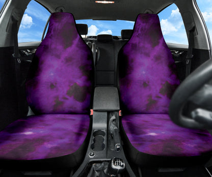 Purple Tie Dye Grunge Car Seat Covers Car Accessories Style
