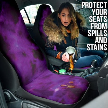 Purple Tie Dye Grunge Car Seat Covers Car Accessories Style