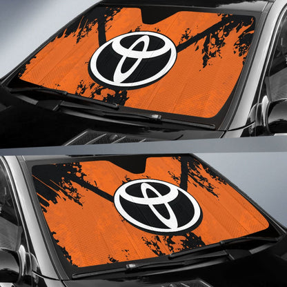 Orange And Black Toyota Amazing Style Car Auto Sun Shades Custom
