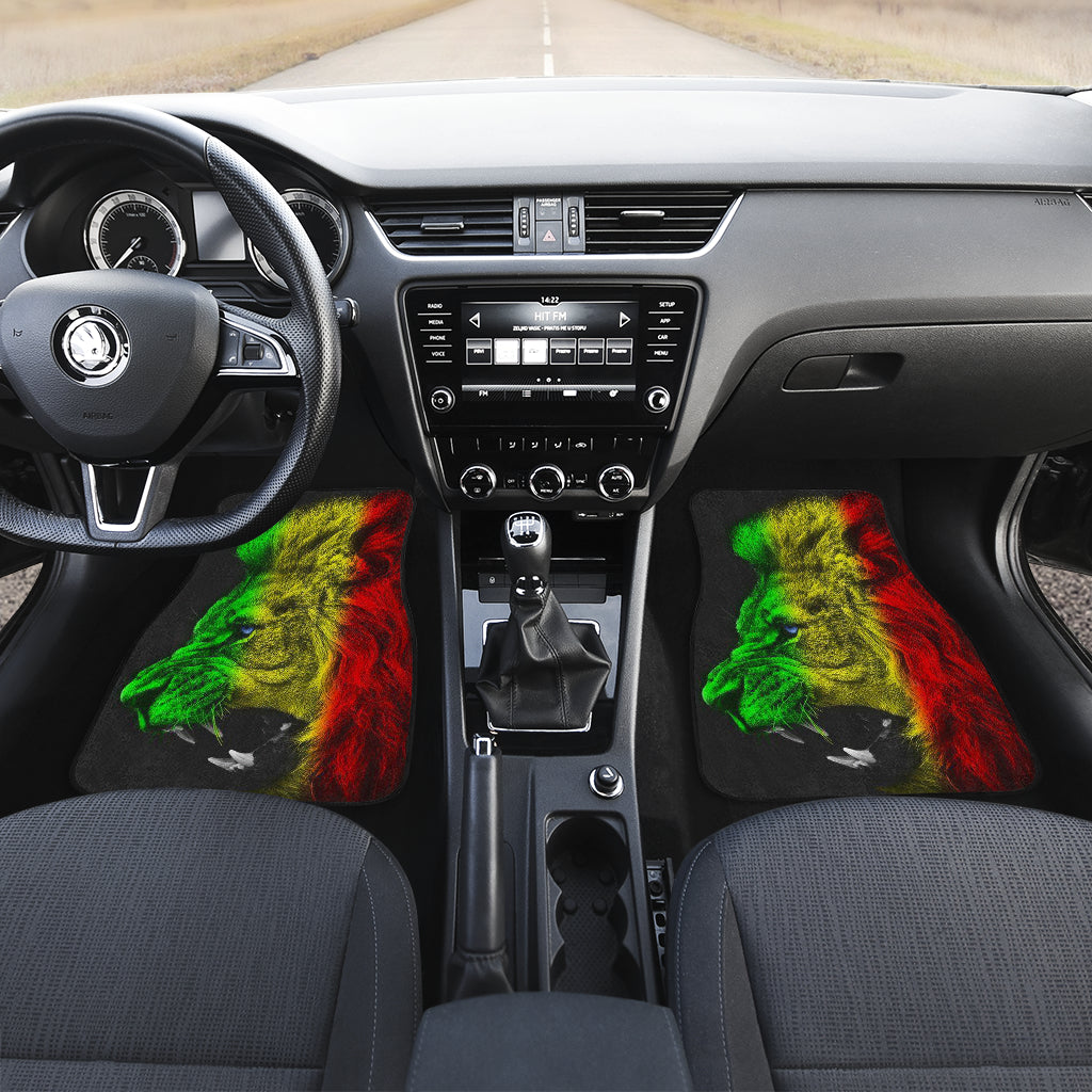 Amazing Gift Ideas Rasta Lion Roaring Car Floor Mats Style
