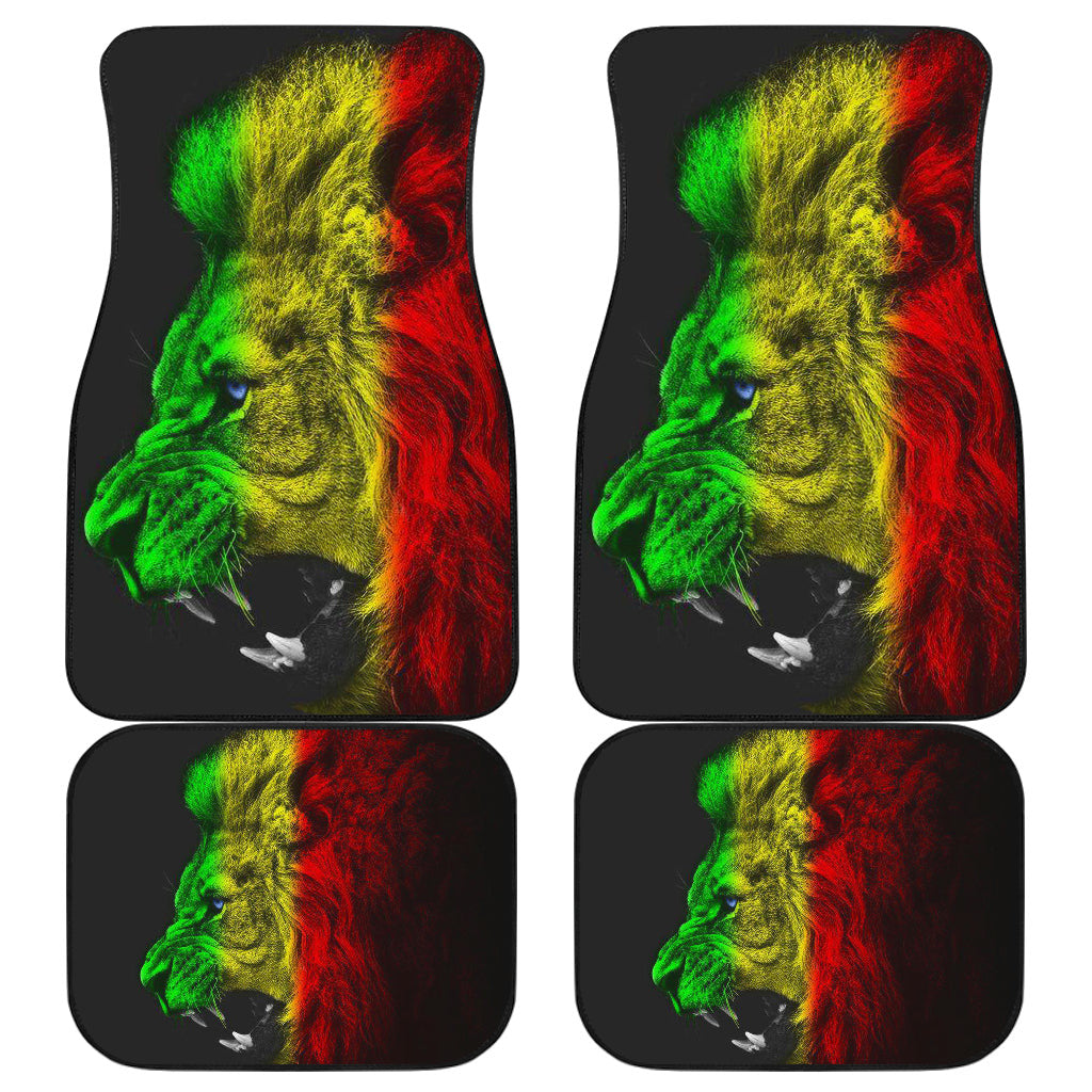 Amazing Gift Ideas Rasta Lion Roaring Car Floor Mats Style