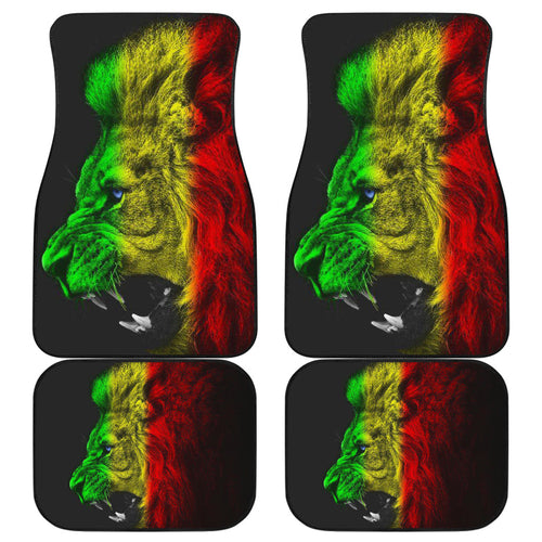 Amazing Gift Ideas Rasta Lion Roaring Car Floor Mats Style