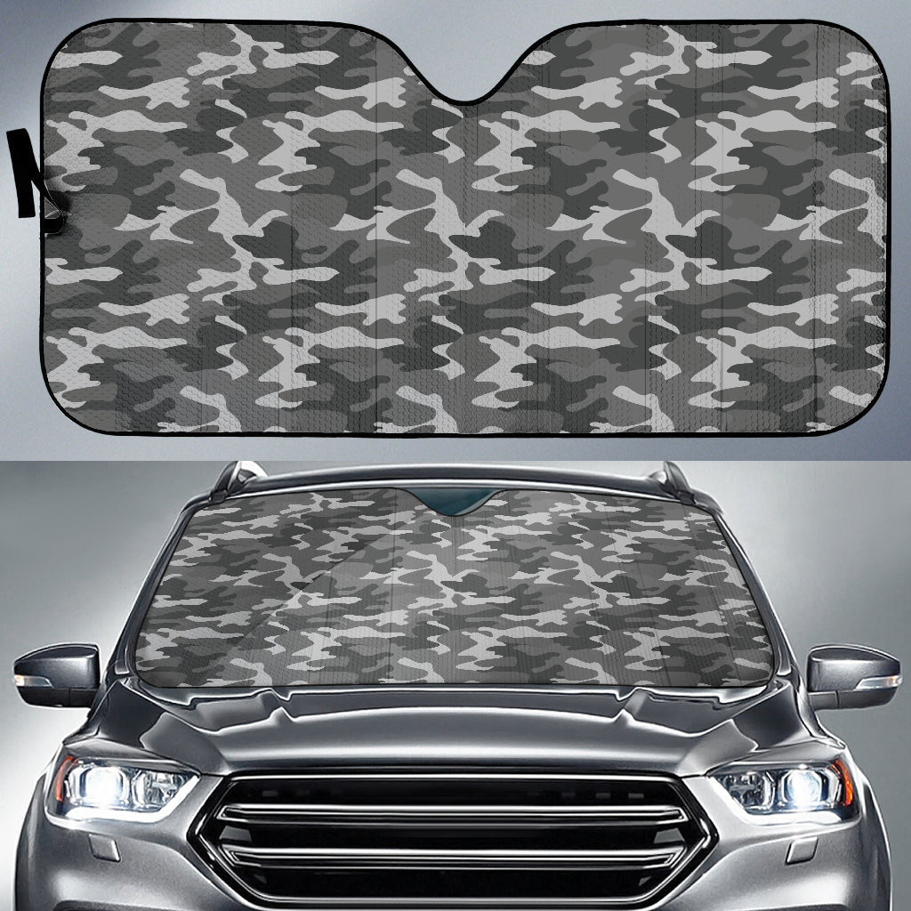 Grey Camouflage Car Auto Sun Shades