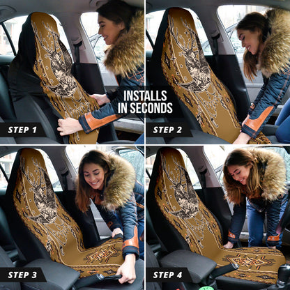 Deer Boho Seamless Car Seat Covers