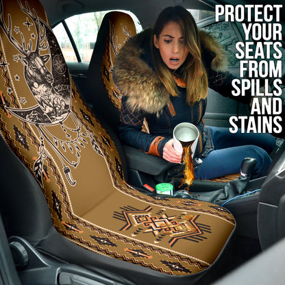 Deer Boho Seamless Car Seat Covers
