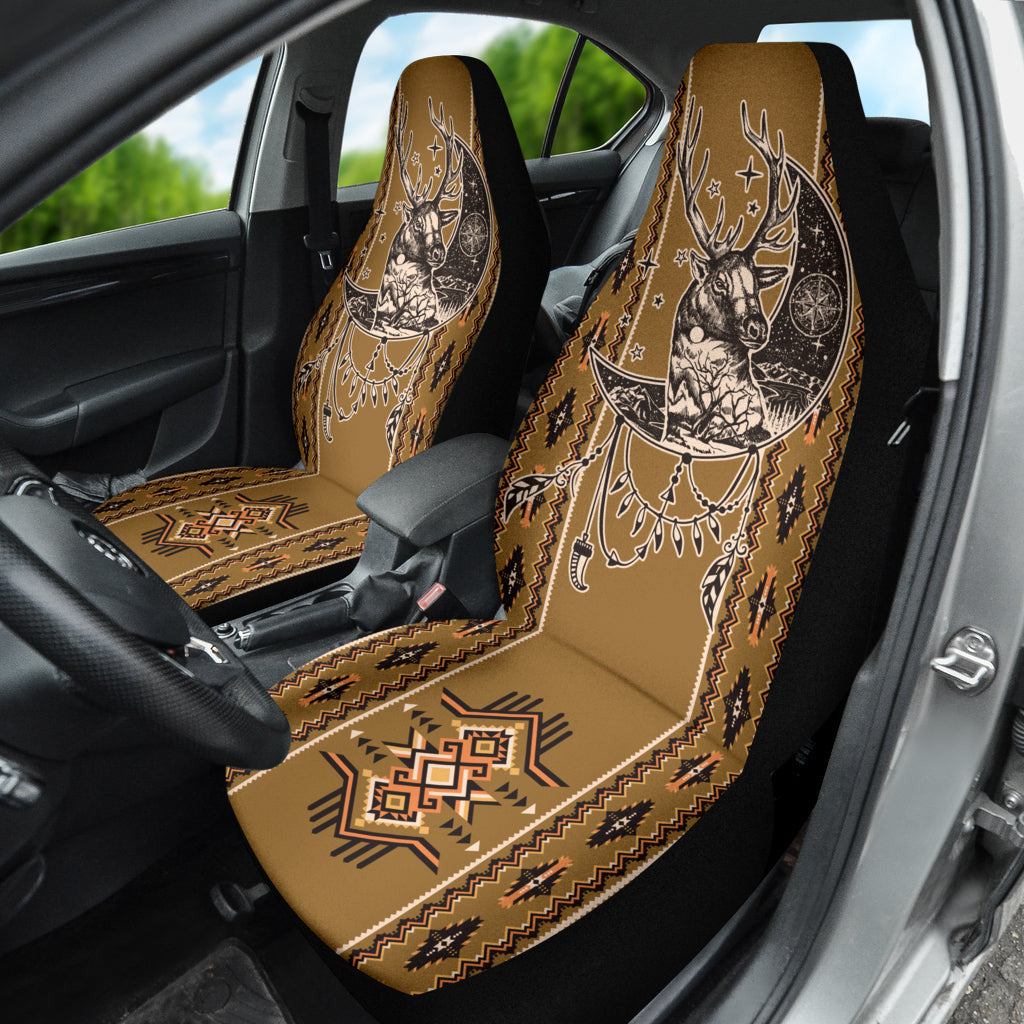 Deer Boho Seamless Car Seat Covers