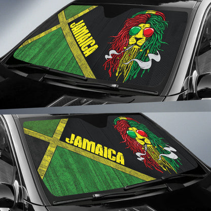 Jamaica Lion Amazing Style Car Auto Sun Shades