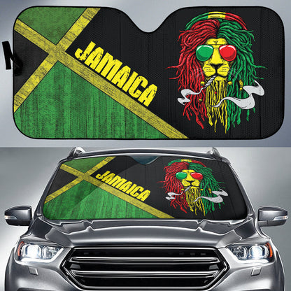 Jamaica Lion Amazing Style Car Auto Sun Shades