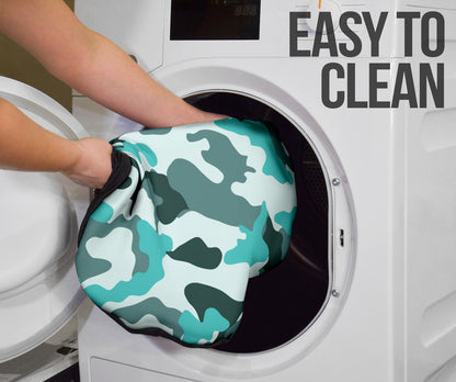 Turquoise Camouflage Car Seat Covers