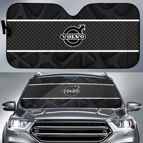 Amazing Volvo Black Themed Printed Car Auto Sun Shades