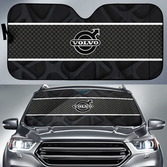 Amazing Volvo Black Themed Printed Car Auto Sun Shades