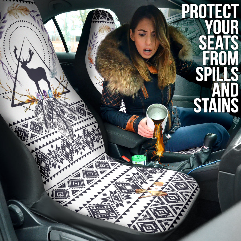 Deer Boho Pattern Car Seat Covers