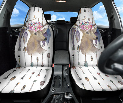 Deer Boho Arrow Feather Car Seat Covers