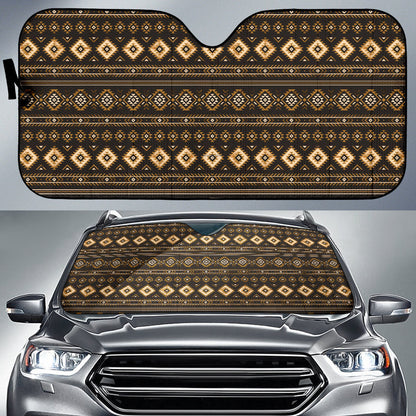 Aztec Boho Pattern Vintage Car Auto Sun Shades