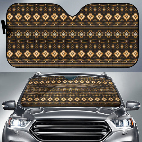 Aztec Boho Pattern Vintage Car Auto Sun Shades