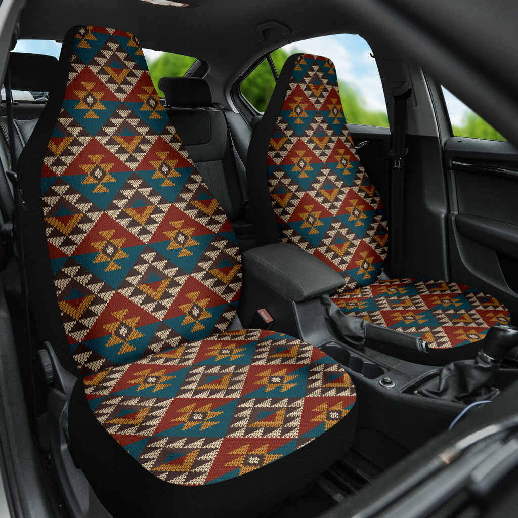 Colorful Boho Chic Bohemian Aztec Pattern Car Seat Covers