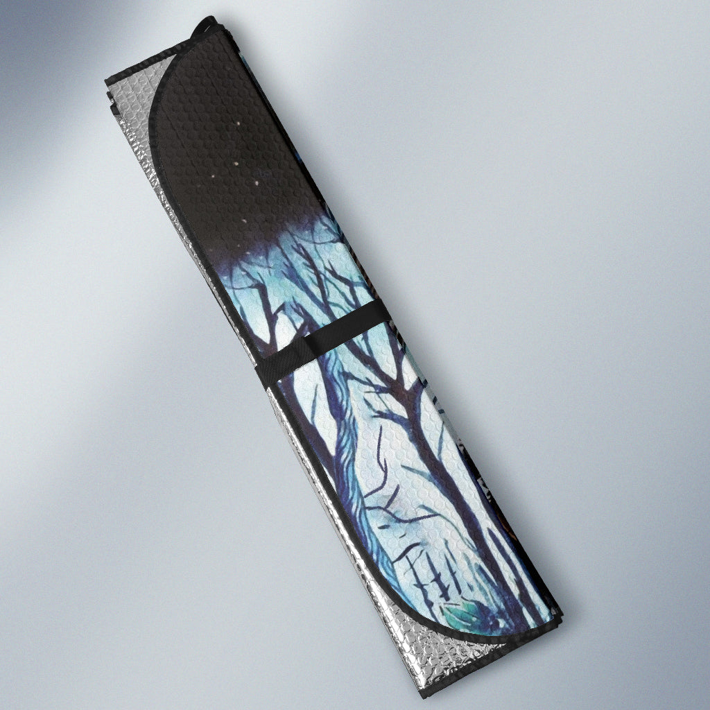 Witch Black Cat Car Auto Sun Shades