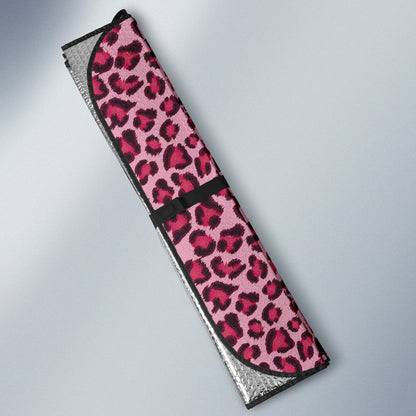 Leopard Pink Skin Car Auto Sun Shades