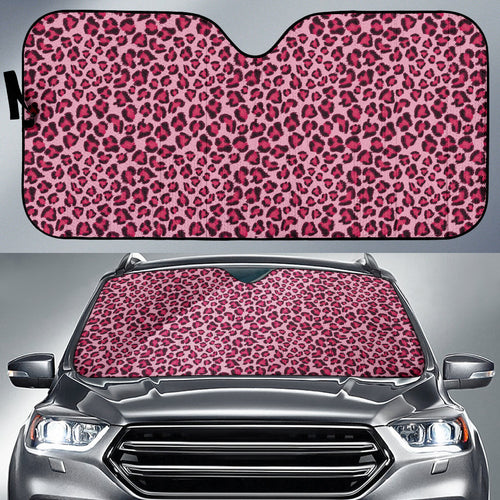 Leopard Pink Skin Car Auto Sun Shades