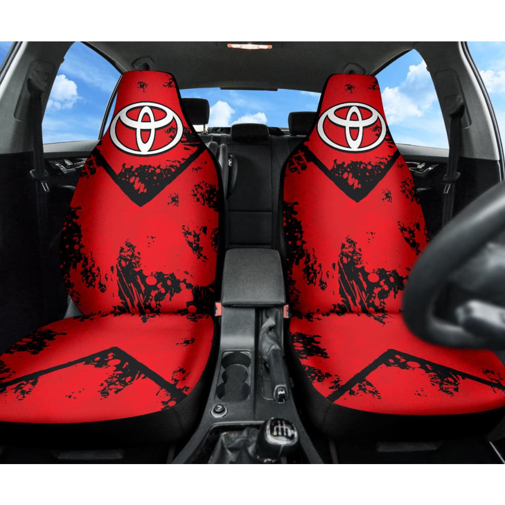 Red And Black Toyota Amazing Style Car Seat Covers Custom