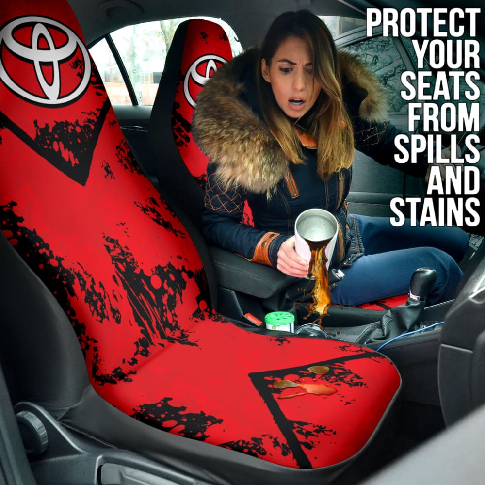 Red And Black Toyota Amazing Style Car Seat Covers Custom