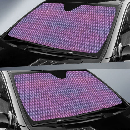 Dragon Glitter Purple Car Auto Sun Shades