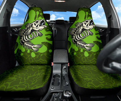 Fish Bone Poison Fishing Car Seat Covers