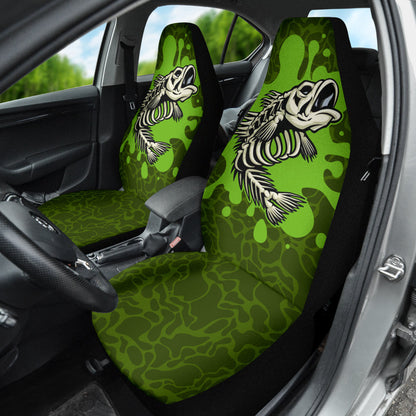 Fish Bone Poison Fishing Car Seat Covers