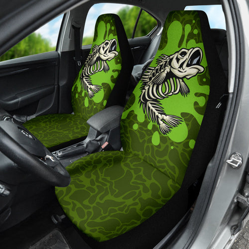 Fish Bone Poison Fishing Car Seat Covers