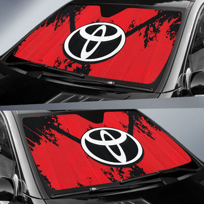 Red And Black Toyota Amazing Style Car Auto Sun Shades Custom