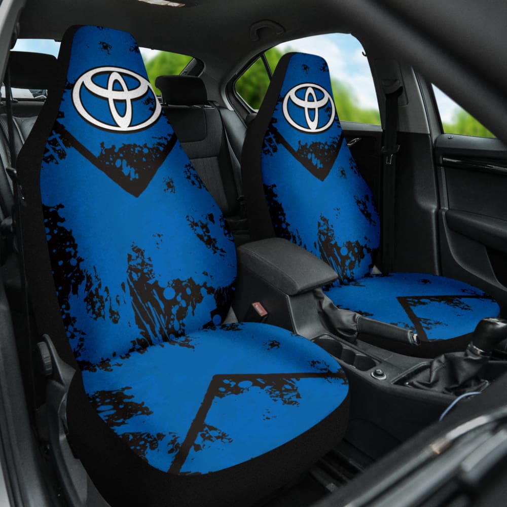 Blue And Black Toyota Amazing Style Car Seat Covers Custom