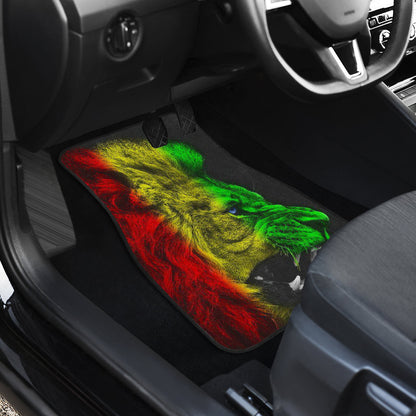 Amazing Gift Ideas Rasta Lion Roaring Car Floor Mats Style