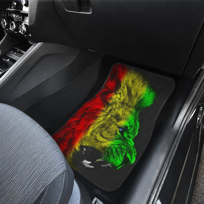 Amazing Gift Ideas Rasta Lion Roaring Car Floor Mats Style