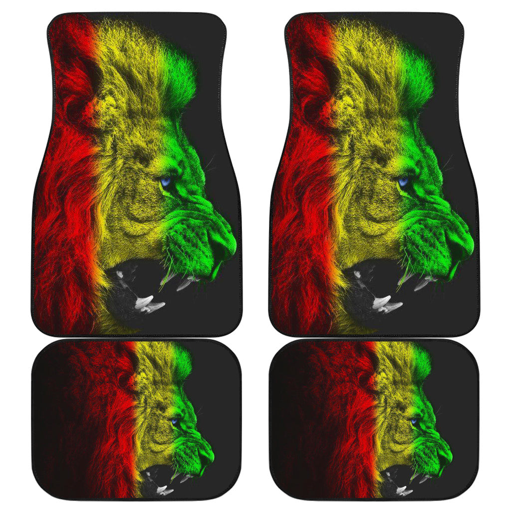 Amazing Gift Ideas Rasta Lion Roaring Car Floor Mats Style