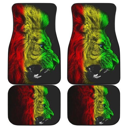 Amazing Gift Ideas Rasta Lion Roaring Car Floor Mats Style