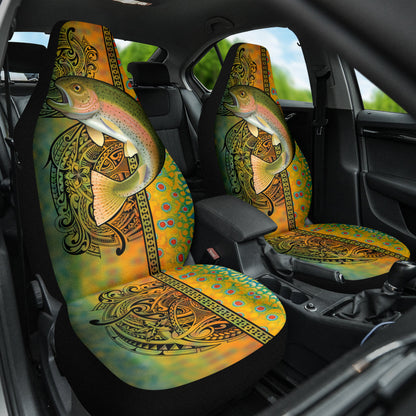 Amazing Gift Idea Trout Fish Colorful Pattern Car Seat Covers