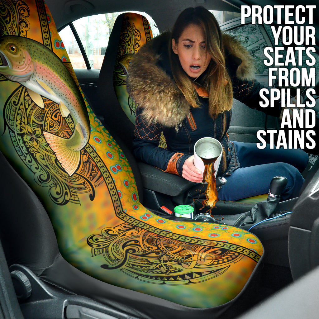Amazing Gift Idea Trout Fish Colorful Pattern Car Seat Covers