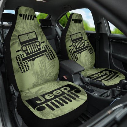 Jeep Offroad Drabolive Black Beach Palms Car Seat Covers Style