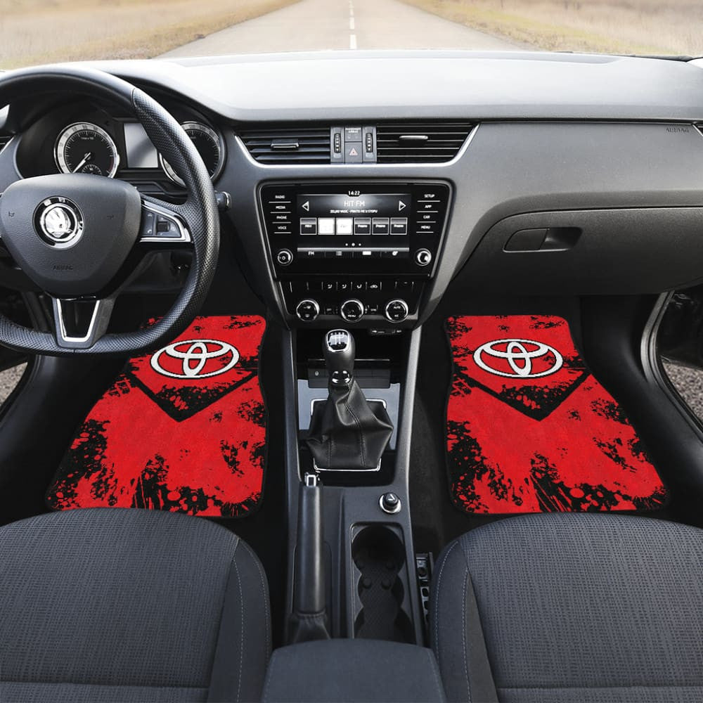 Red And Black Toyota Amazing Style Car Floor Mats Custom