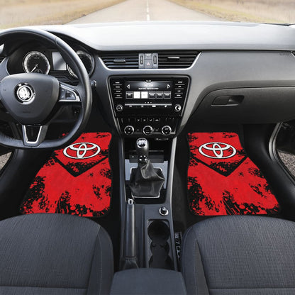 Red And Black Toyota Amazing Style Car Floor Mats Custom