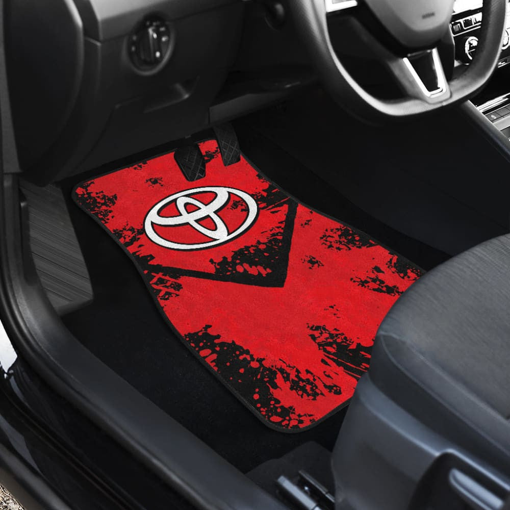Red And Black Toyota Amazing Style Car Floor Mats Custom