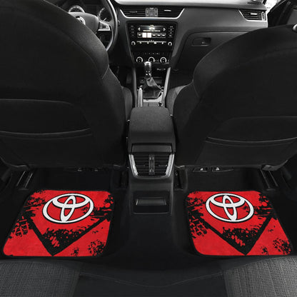 Red And Black Toyota Amazing Style Car Floor Mats Custom