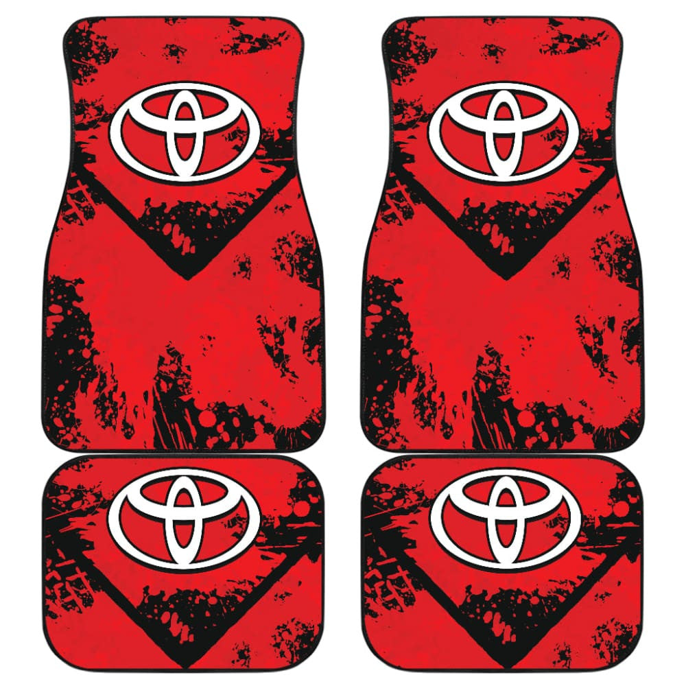 Red And Black Toyota Amazing Style Car Floor Mats Custom