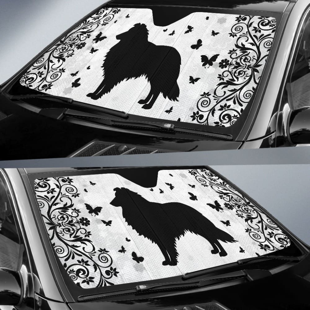 Amazing Shetland Sheepdog Print Car Auto Sun Shades