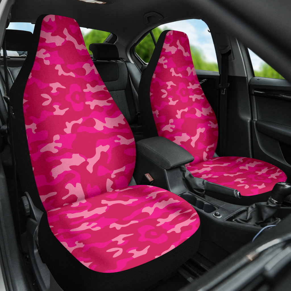 Pink Camouflage Car Seat Covers