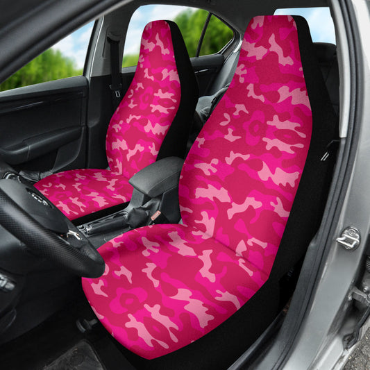 Pink Camouflage Car Seat Covers