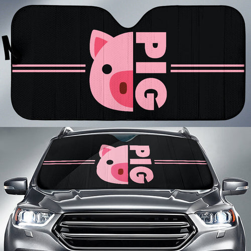 Pink Pig Lovers Car Auto Sun Shades