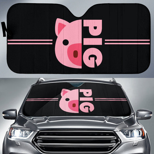 Pink Pig Lovers Car Auto Sun Shades